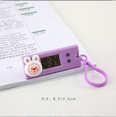 Cartoon cute small hanging watch mini portable electronic clock student exam class schedule clock timer_img_5