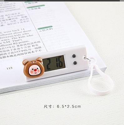 Cartoon cute small hanging watch mini portable electronic clock student exam class schedule clock timer_img_7