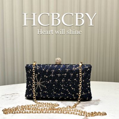 Crystal Diamond Embellished Evening Clutch Bag_img_6