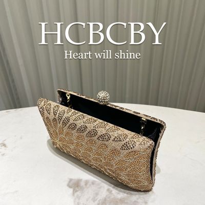 Crystal Diamond Embellished Evening Clutch Bag_img_11