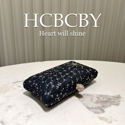 Crystal Diamond Embellished Evening Clutch Bag_img_7