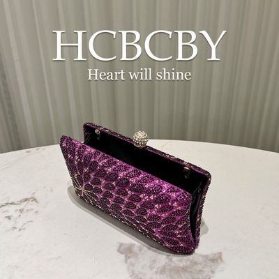 Crystal Diamond Embellished Evening Clutch Bag_img_15