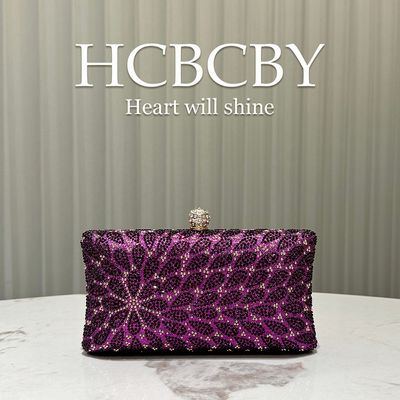Crystal Diamond Embellished Evening Clutch Bag_img_14