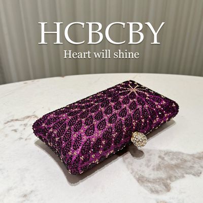 Crystal Diamond Embellished Evening Clutch Bag_img_16