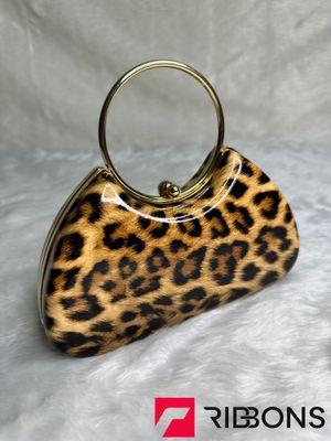 Leopard Print Acrylic Box Clutch Bag_img_2