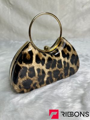 Leopard Print Acrylic Box Clutch Bag_img_9