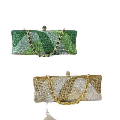 Rhinestone Elegant Geometric Evening Clutch Bag_img_5