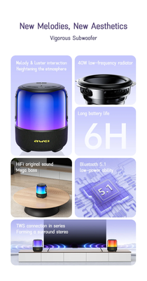 Awei Y680 TWS Powerful Waterproof Portable Wireless Subwoofer_img_1