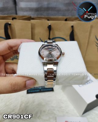 Curren 9095 Ladies Chain Watch- Grey Dial- Rose Golden Bezel- Silver+Rose Golden Chain- TF Code CR901CF_img_3