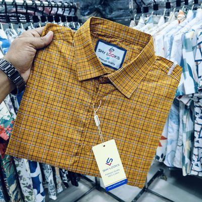Shy Looks Pure Cotton Full Sleeve Check Shirt for Men's_img_0