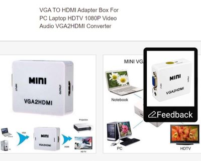 VGA to HDMI supports 1080P HD VGA2HDMI VGA TO HDMI converter- Compact Mini VGA to HDMI 1080P HD Video Converter Adapter With 3.5mm Audio Jack_img_1