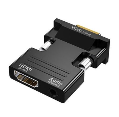 HDMI to VGA Converter - HDMI-compatible To VGA Converter With 3.5mm Audio Cable For PS4 PC Laptop TV Monitor Projector 1080P VGA Female To HD Male Adapt_img_0