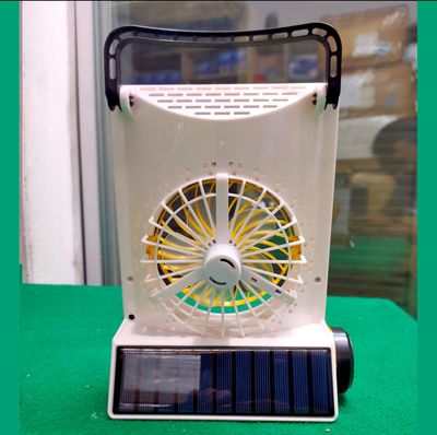 Rechargeable Fan - Multifunctional Four-In-One Solar Fan With Lamp Flashlight Function,CN Plug and Solar Charging_img_2