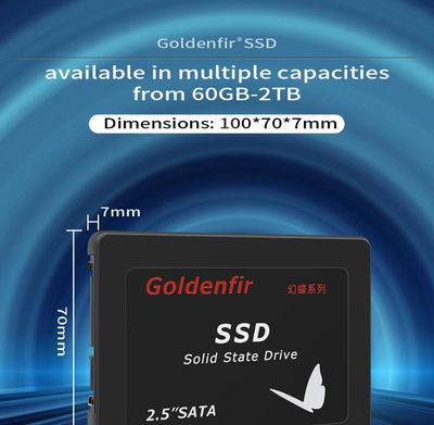 SSD 128GB | Goldenfir 2.5inch Internal SATA3 SSD 128GB Solid State Drive SSD for Laptop Desktop_img_2