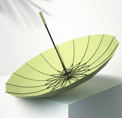 Creative retro umbrella - Premium Quality Exclusive Design 16 Bone Automatic Open Umbrella - straight rod, anti-storm, business class, double -handed long -handled_img_0