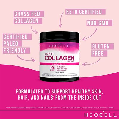 NeoCell Super Collagen Powder 6.6g Collagen Types 1 & 3 200g_img_0