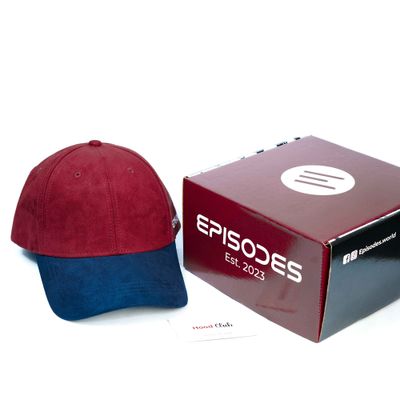 Episodes Maroon Dual Solid Suede Cap_img_4