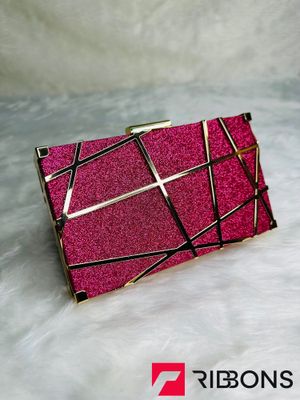 Luxury Glitter Geometric Evening Clutch Bag_img_5
