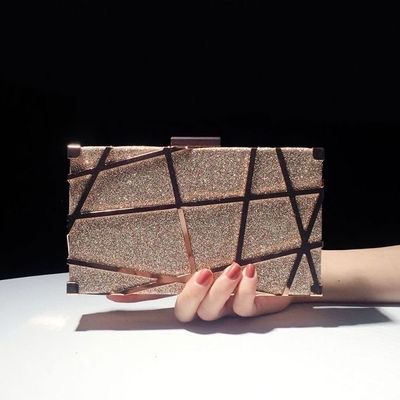 Luxury Glitter Geometric Evening Clutch Bag_img_8