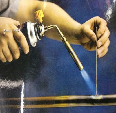 butane gas torch for BBQ  - Flame Gun Torch - Gas welding tool- Tube gas Welding tool-  with with free gas can_img_2