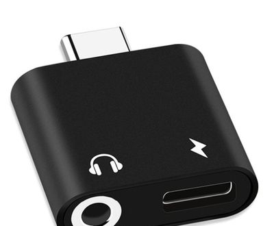 Type C to 3.5mm with charging port | Headphone 2-in-1 Type C Dual-port Audio Adapter To 3.5Mm Jack For Xiaomi Huawei Audio Charger Dispenser Accessories Alliance_img_0