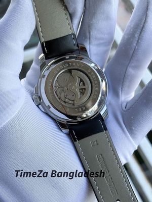 FOSSIL AUTOMATIC BLACK BELT WHITE DIAL RING_img_2