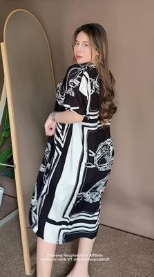 1 Picec Blue Ikat Lounge dress ✨_img_1