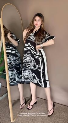 1 Picec Blue Ikat Lounge dress ✨_img_2