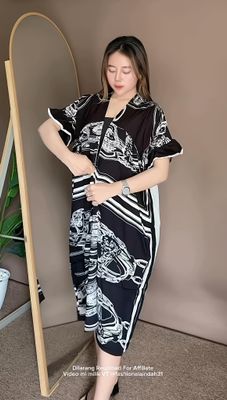 1 Picec Blue Ikat Lounge dress ✨_img_4