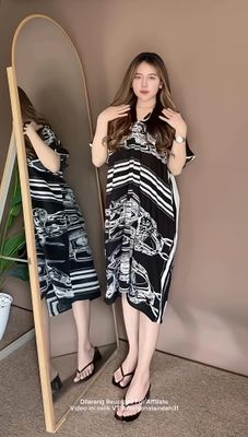 1 Picec Blue Ikat Lounge dress ✨_img_5