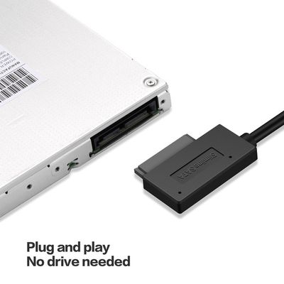 USB to 6+7 13Pin Slimline Slim SATA Cable For Laptop CD-ROM_img_4
