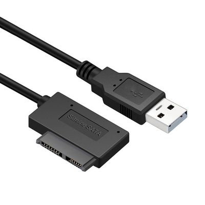 USB to 6+7 13Pin Slimline Slim SATA Cable For Laptop CD-ROM_img_5