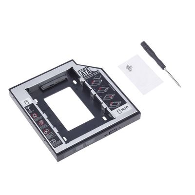 Universal SSD HDD Caddy 12.7mm Aluminum 2nd Hard Disk Drive Caddy Case, Support All Brand Laptop_img_4