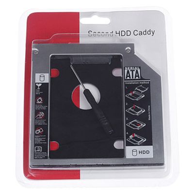 Universal SSD HDD Caddy 12.7mm Aluminum 2nd Hard Disk Drive Caddy Case, Support All Brand Laptop_img_6