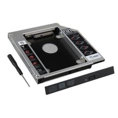 Universal SSD HDD Caddy 12.7mm Aluminum 2nd Hard Disk Drive Caddy Case, Support All Brand Laptop_img_7