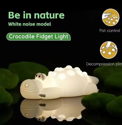 7 Color Crocodile Shape Silicone Night Light Toy for Kids ._img_2
