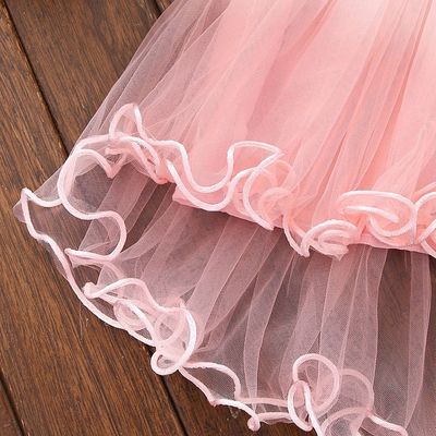 Kids Girls Summer Waist Flower Princess Party Dress (0 to 24 months)_img_6