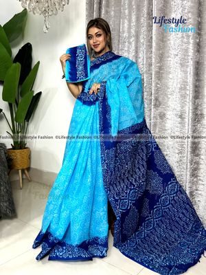 প্রিমিয়াম কোয়ালিটি আরামদায়ক কটন শাড়ি (LF-S25-5)_img_0