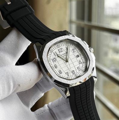 Patek None Chronograph White Dial Black Belt_img_0