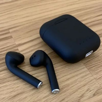 Buds Air I12 TWS True Wireless Bluetooth Earphone Headset, Black, High-Quality Sound, Touch Control_img_0