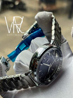ARMANI SIMPLE SILVER CHAIN BLACK DIAL_img_2