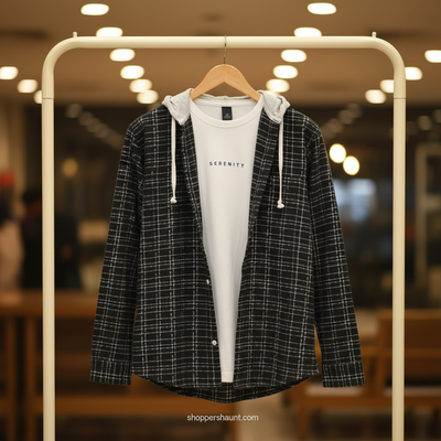 Flanel fabric hooded shirt for winter 0058_img_0