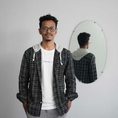 Flanel fabric hooded shirt for winter 0058_img_1