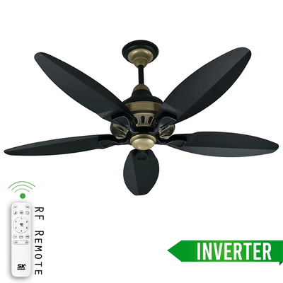 SK Grace 56" Inverter with Remote Ceiling fan Black Gold SK-205_img_0