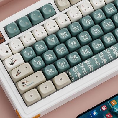 Book Amber OQO (MOA) PBT Keycaps Set_img_1