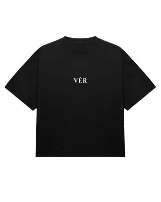 Jet Black Casual Oversized-T