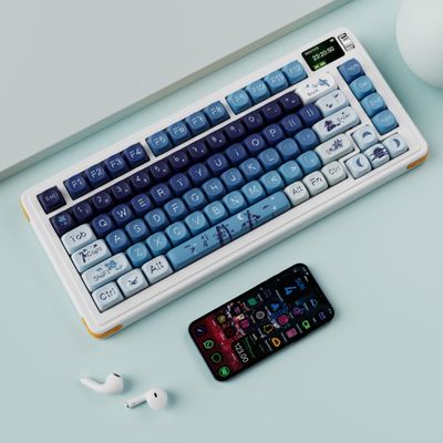 Guofeng Blue MOA Profile PBT Keycaps Set_img_2
