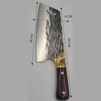 Kitchen Knife – Damascus Steel with Wooden Handle_img_0