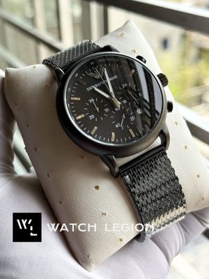 ARMANI MESH CHAIN MATT FULL BLACK_img_1