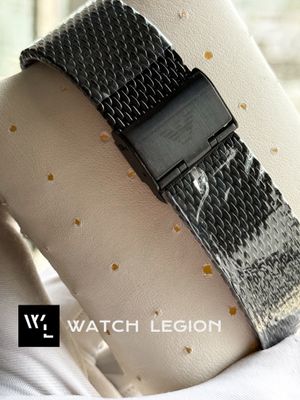 ARMANI MESH CHAIN MATT FULL BLACK_img_3